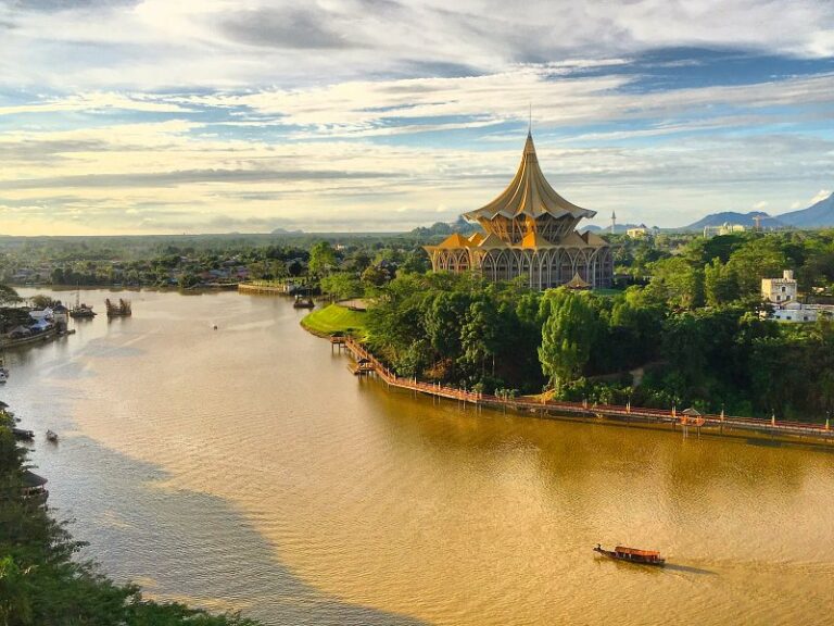 AERIAL VIEW OF KUCHING TOWN, SARAWAK