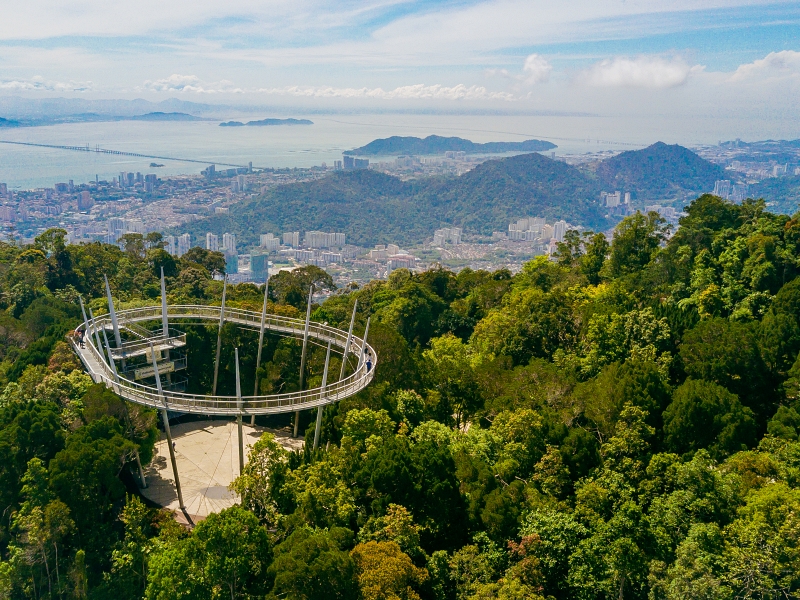 The Habitat Penang Hill provides the most authentic, diverse and educational Malaysian rainforest experience. Reconnect with nature in its purest form as you immerse yourself in our 130-million year old rainforest. Starting at the forest floor, our Naturalists will take you on a journey along our Nature Trail to explore the myriad of flora and fauna – plants, trees, insects, birds, reptiles, and mammals that call The Habitat home. Explore the biodiversity of the rainforest canopy on our 230m Langur Way Canopy Walk. Visit Curtis Crest Tree Top Walk at the top of Penang Hill, and embrace the 360-degree panoramic views of Penang Island from the highest viewing point of Penang.
