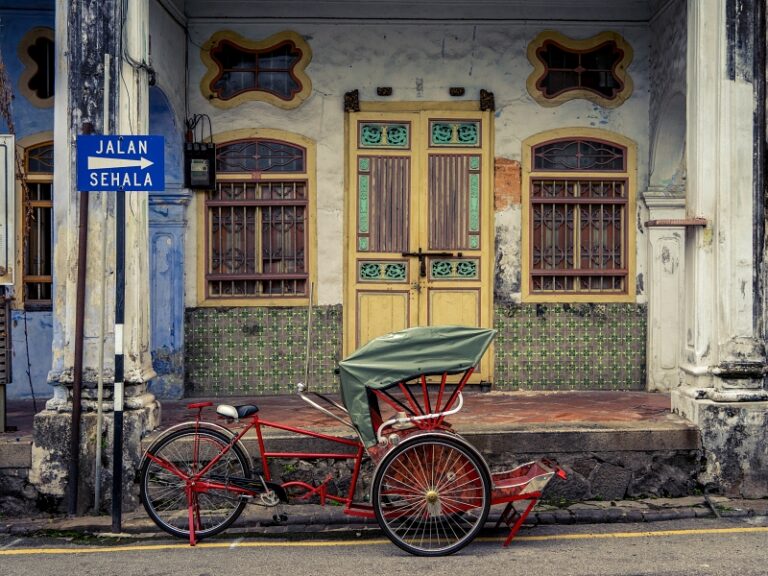 Old colonial building in Georgetown, Malaysia