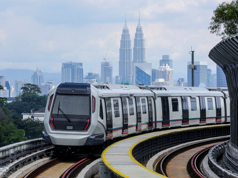 Malaysia MRT (Mass Rapid Transit) train, a transportation for future generation.