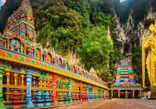 Colorful stairs of Batu Caves