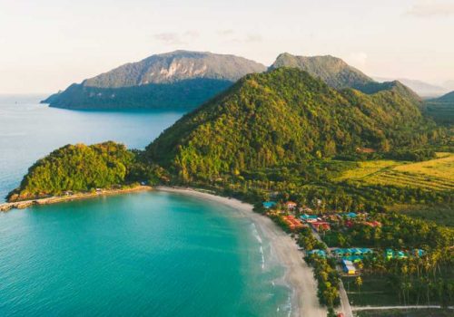 800 - Khanom - beach-and-sea-and-mountain-top-view-aerial-top-view-of-khanom-beach-khanom-nakhon-si-thammarat-thailand