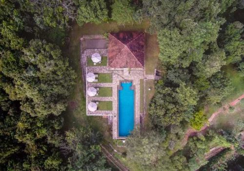 800 - Living Heritage Koslanda - Drone-viw-of-infinity-pool-Sri-Lanka