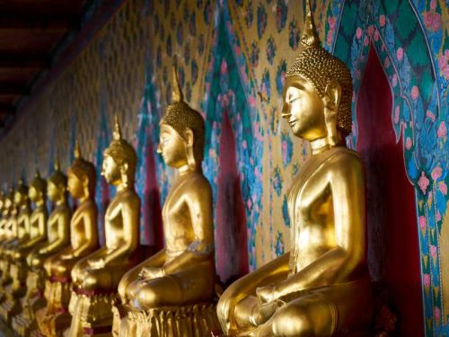 Buddhas at Wat Arun, Bangkok, Thailand